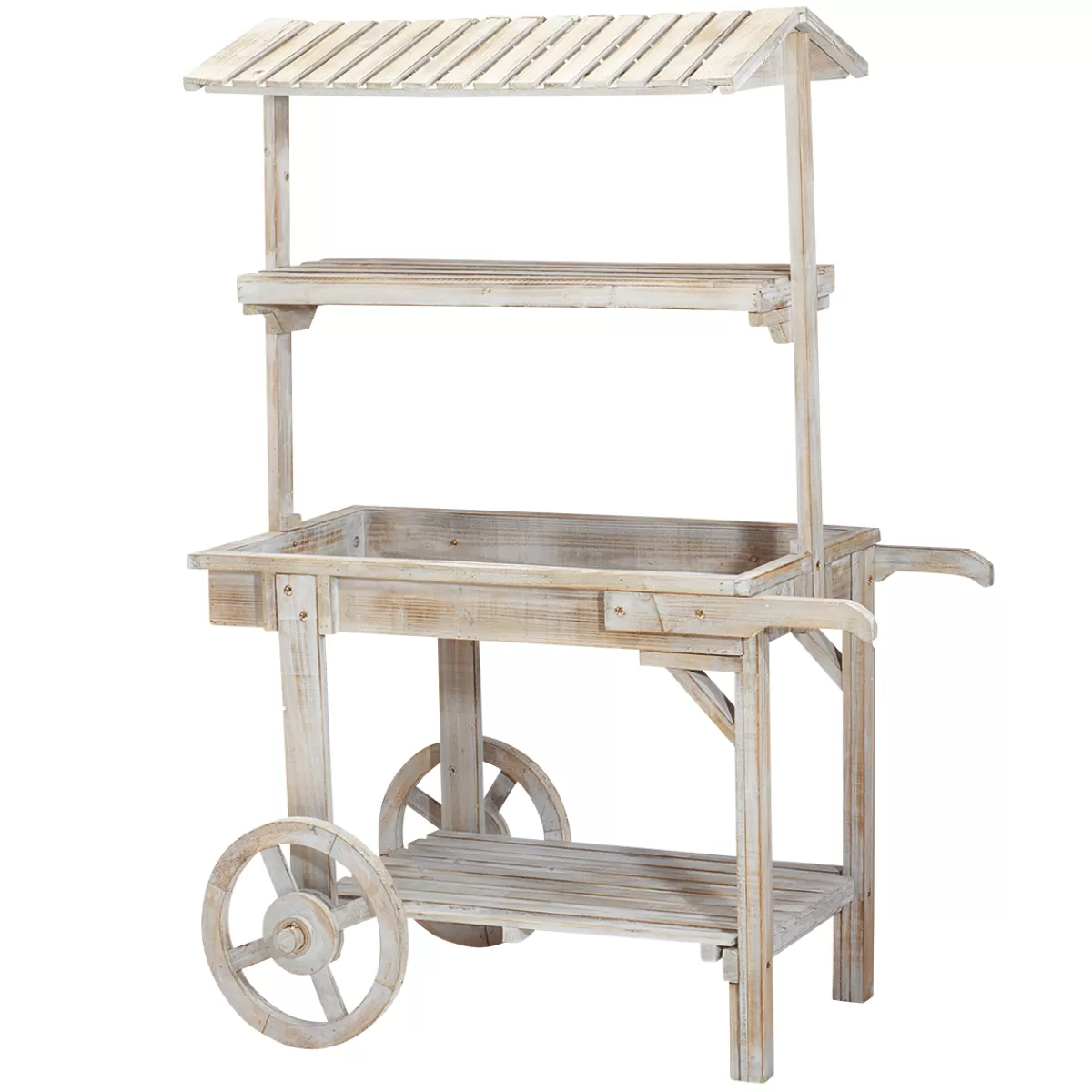 DecoWoerner Chariot Vintage Haut. 130 Cm