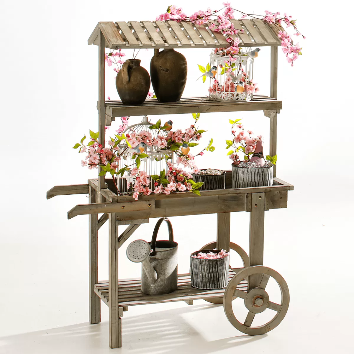 DecoWoerner Chariot Vintage Haut. 130 Cm