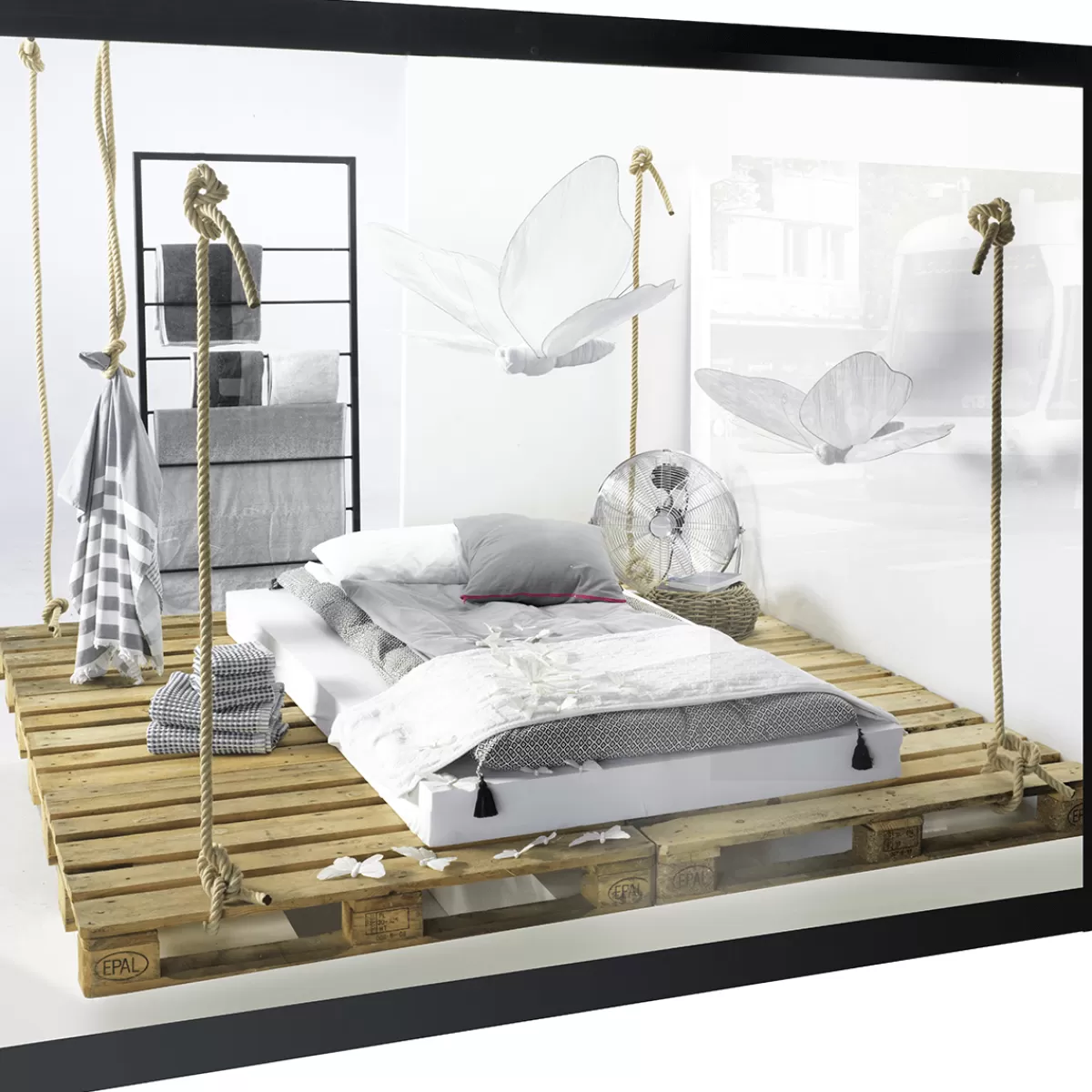 DecoWoerner Échelle D'étagères Haut. 120 Cm