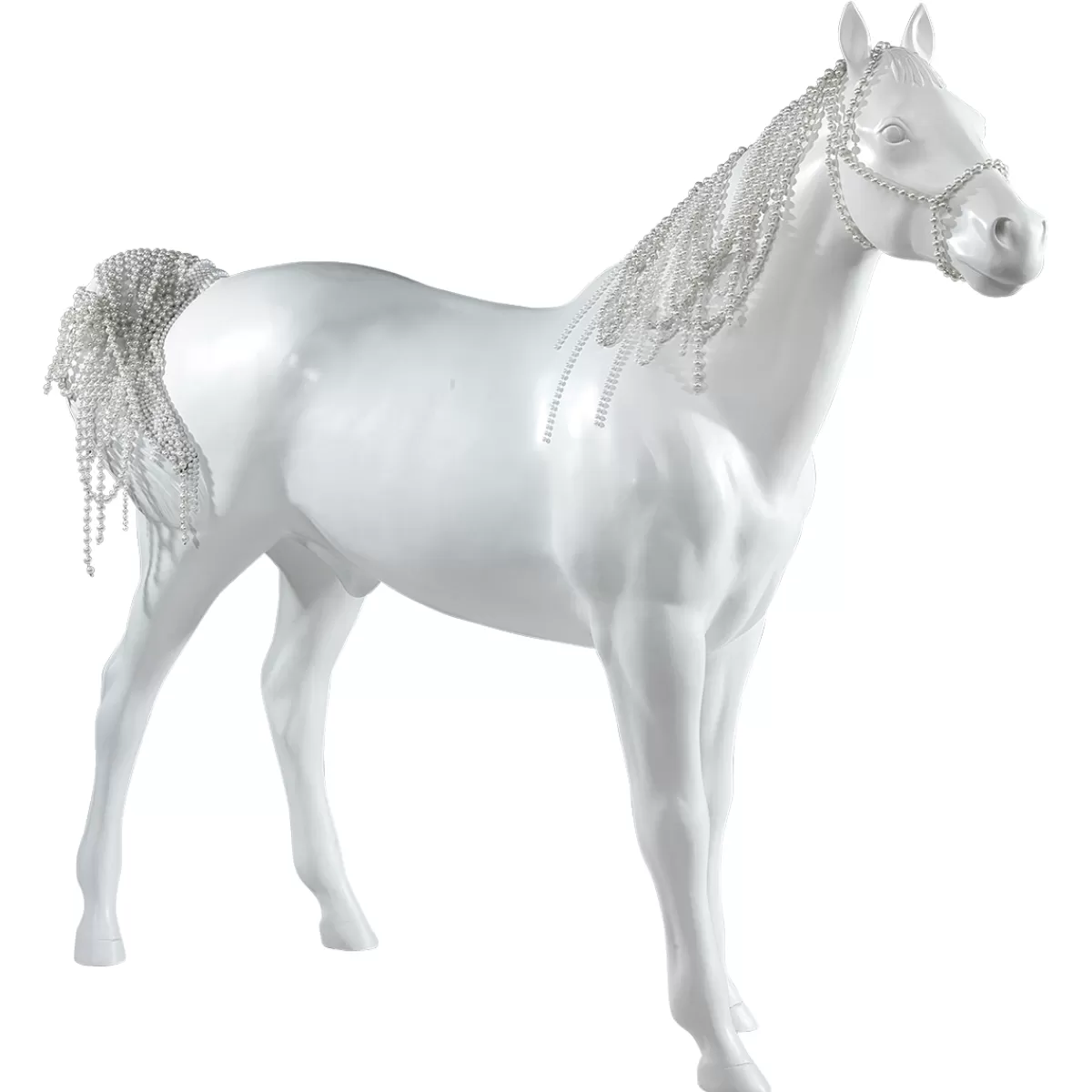 DecoWoerner Cheval Décoratif De 195 Cm De Haut,