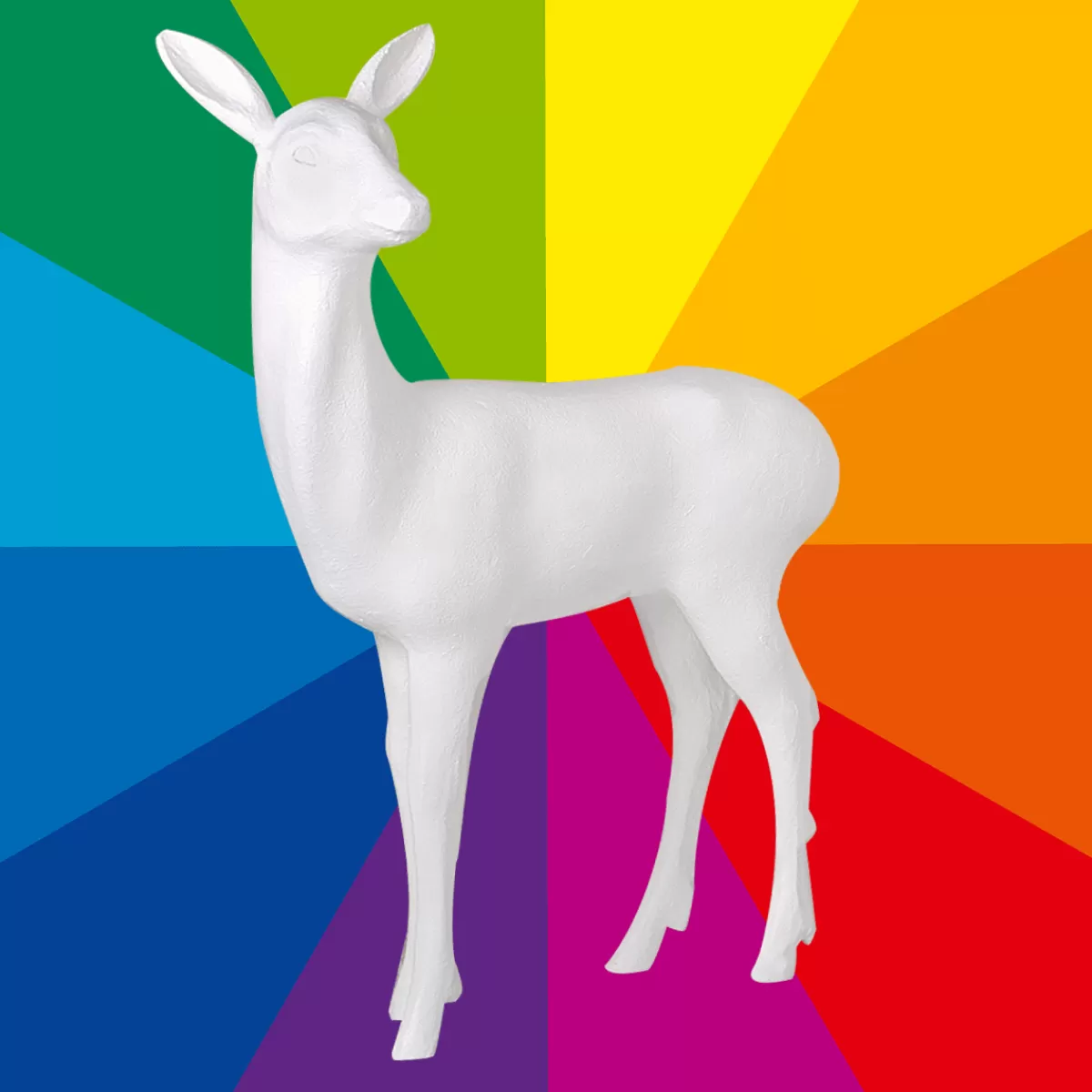 DecoWoerner Cheval De Décoration Debout 115 Cm De Haut, Couleur Au Choix