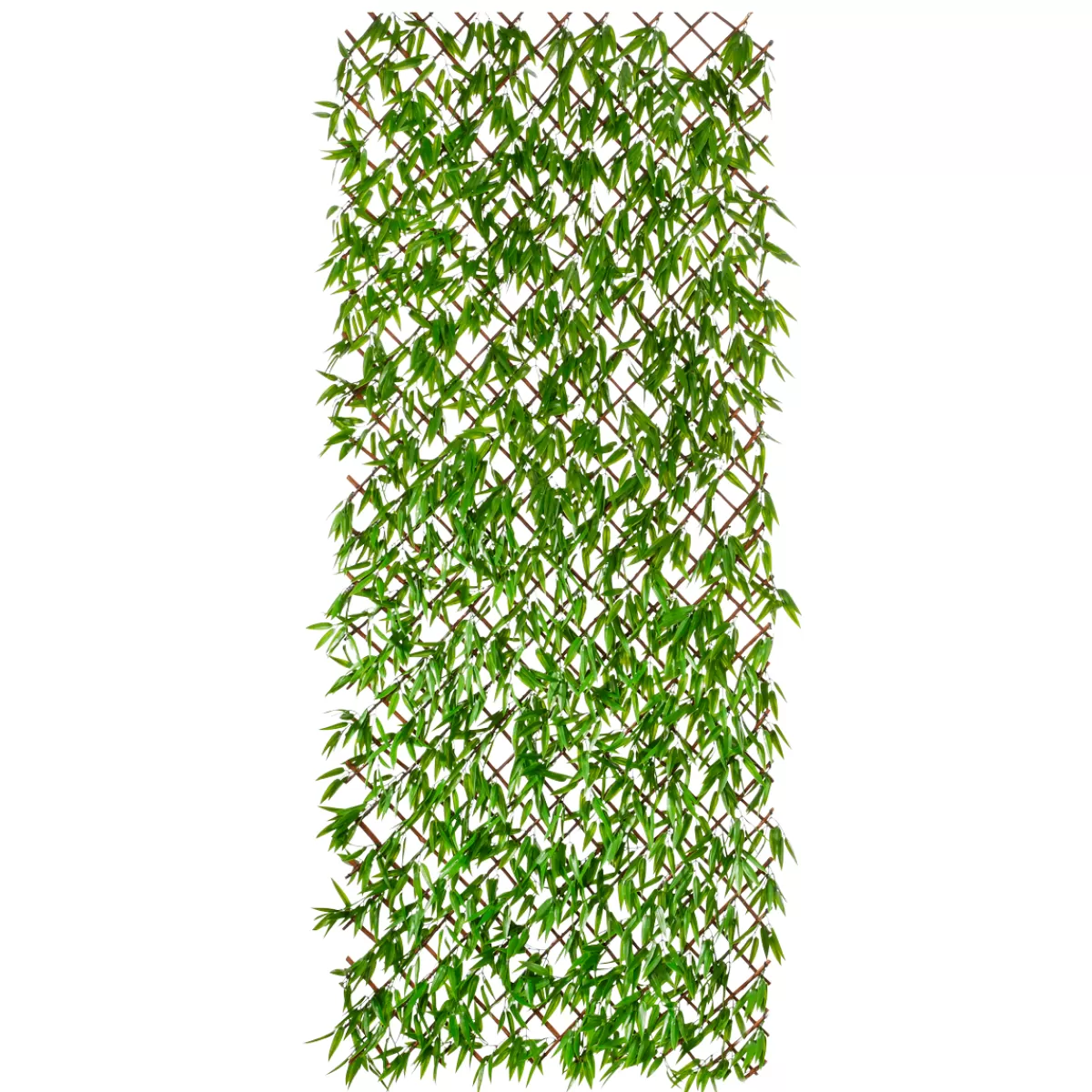 DecoWoerner Clôture Décorative Artificielle En Bambou Avec Feuilles 8 X 90 X 180 Cm