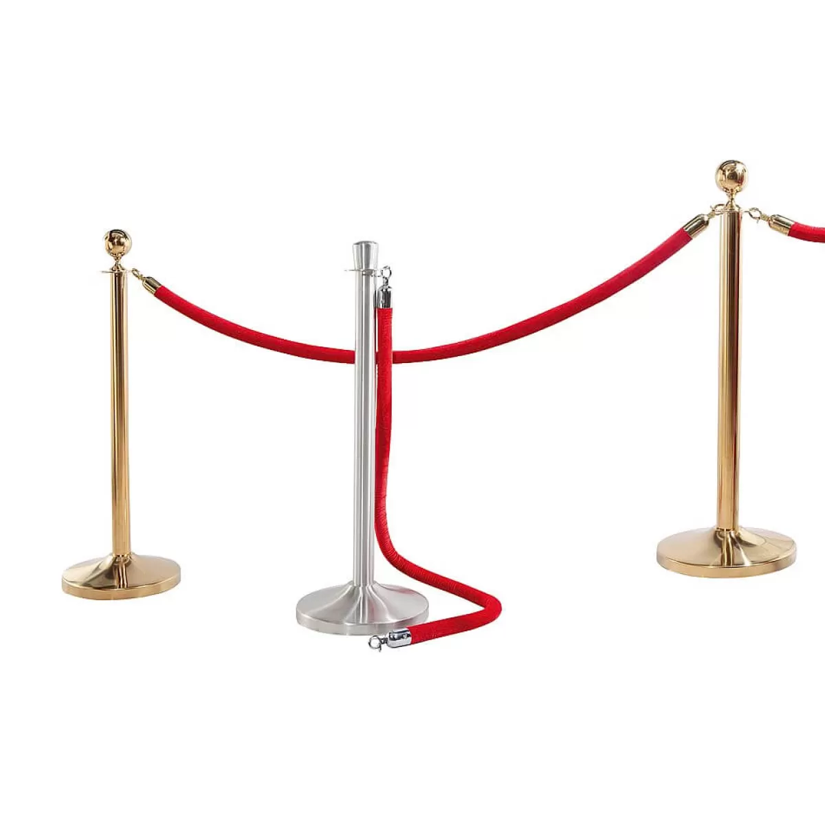 DecoWoerner Cordon Pour Poteau De Barrage, Longueur 150 Cm, Argent/