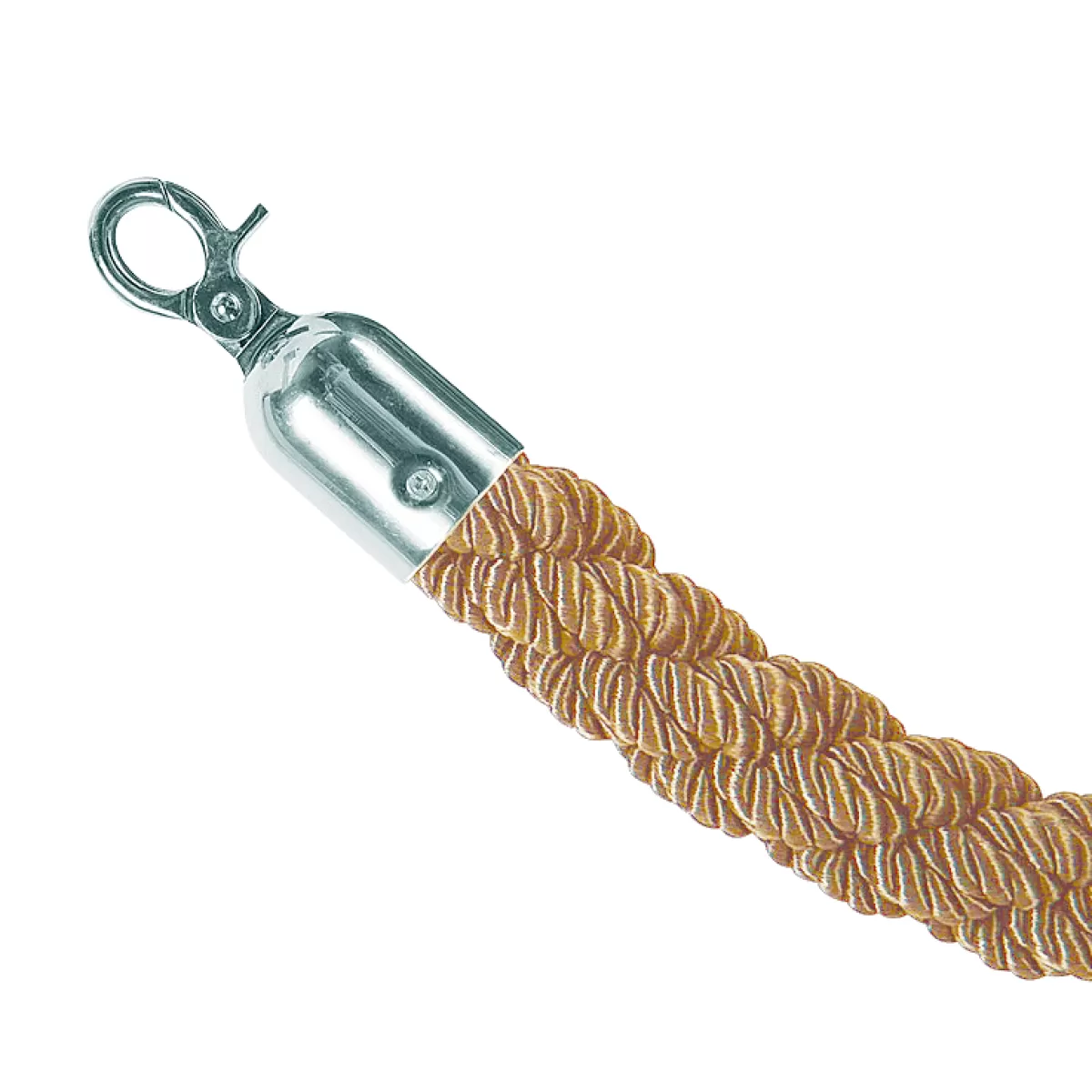 DecoWoerner Cordon Pour Poteaux De Barrière, Longueur 150 Cm, Argenté/naturel