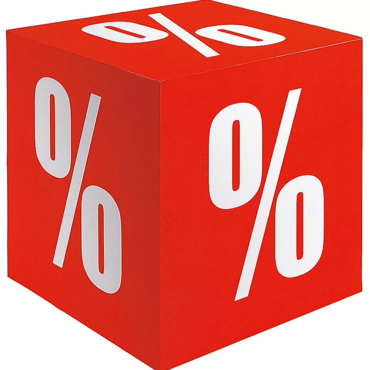 DecoWoerner Cube Pliant "Pourcentage" 10 X 10 Cm