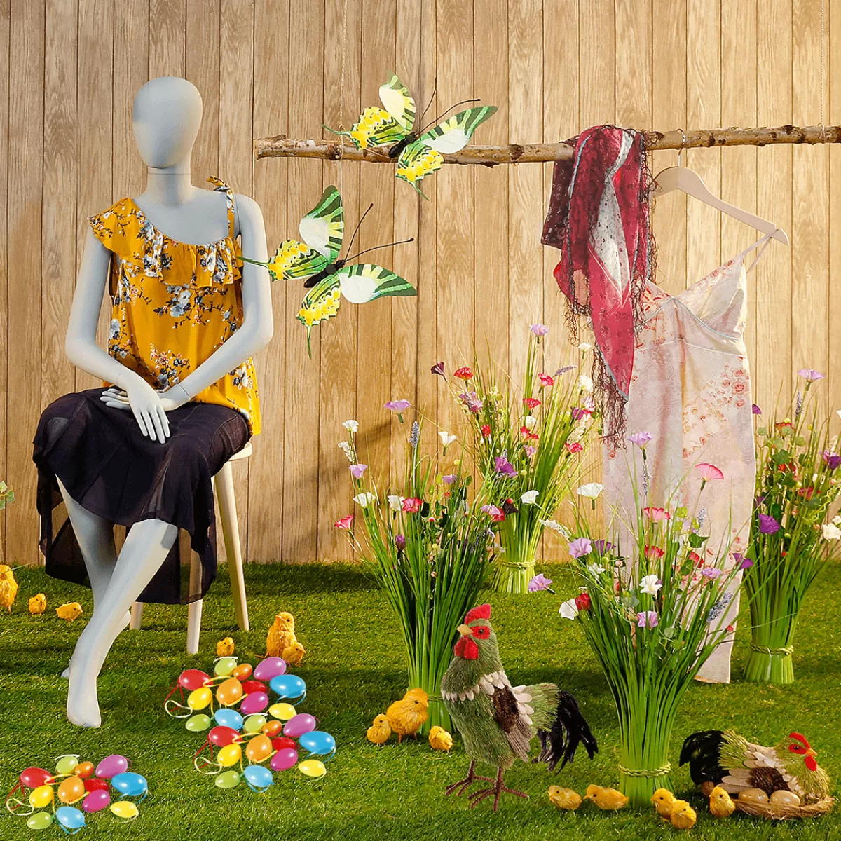 DecoWoerner Déco Poule Sur Son Nid 23 Cm Ø, 16 Cm De Haut