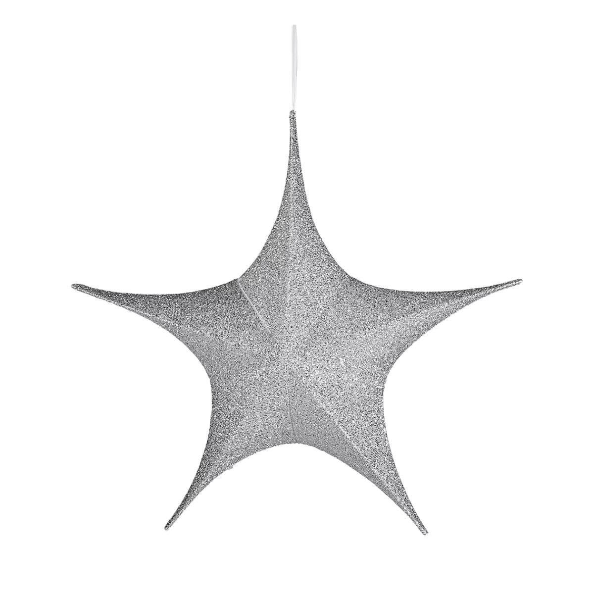 DecoWoerner Déco étoile Pliante Glitter Avec Fermeture éclair, 40 Cm