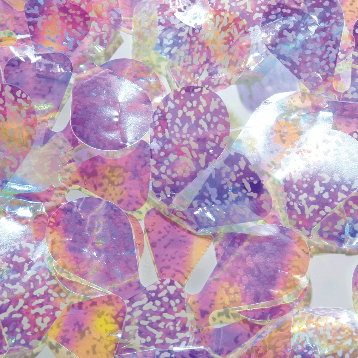 DecoWoerner Feuille Optique à Découper Irisée 90 Cm De Large, Snow Flake