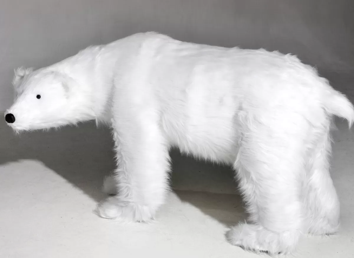 figure_animale_grandeur_nature_dun_ours_polaire_haut_90cm_3.webp DecoWoerner Figure Animale Grandeur Nature D'un Ours Polaire, Haut. 90cm