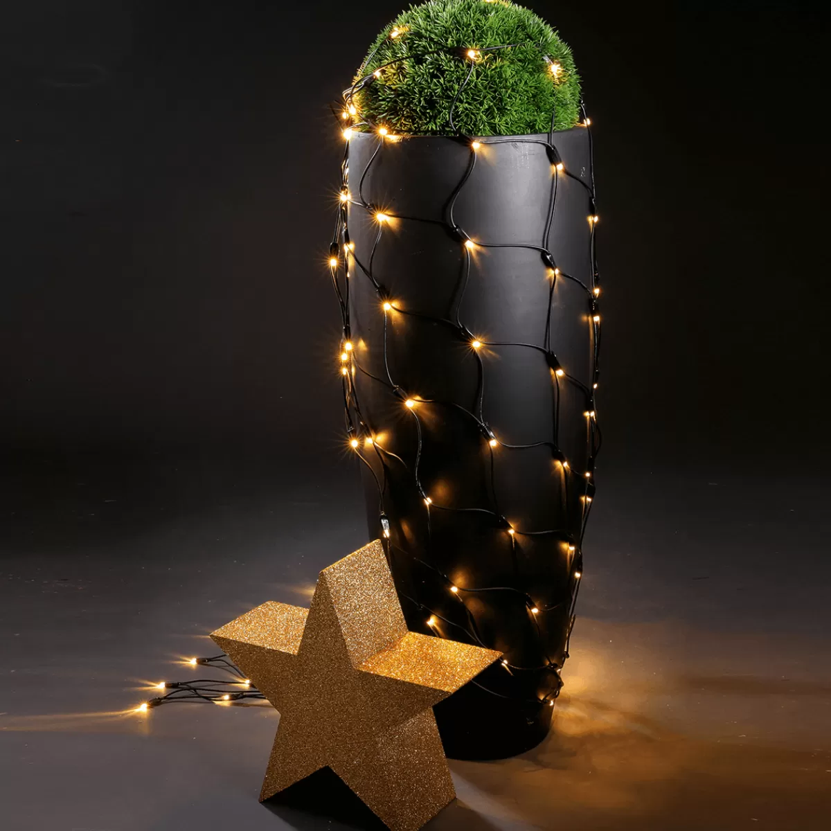 DecoWoerner Filet Lumineux Professionnel à LED Système IP67, 200 LED, 250 X 120 Cm, Sans Cable