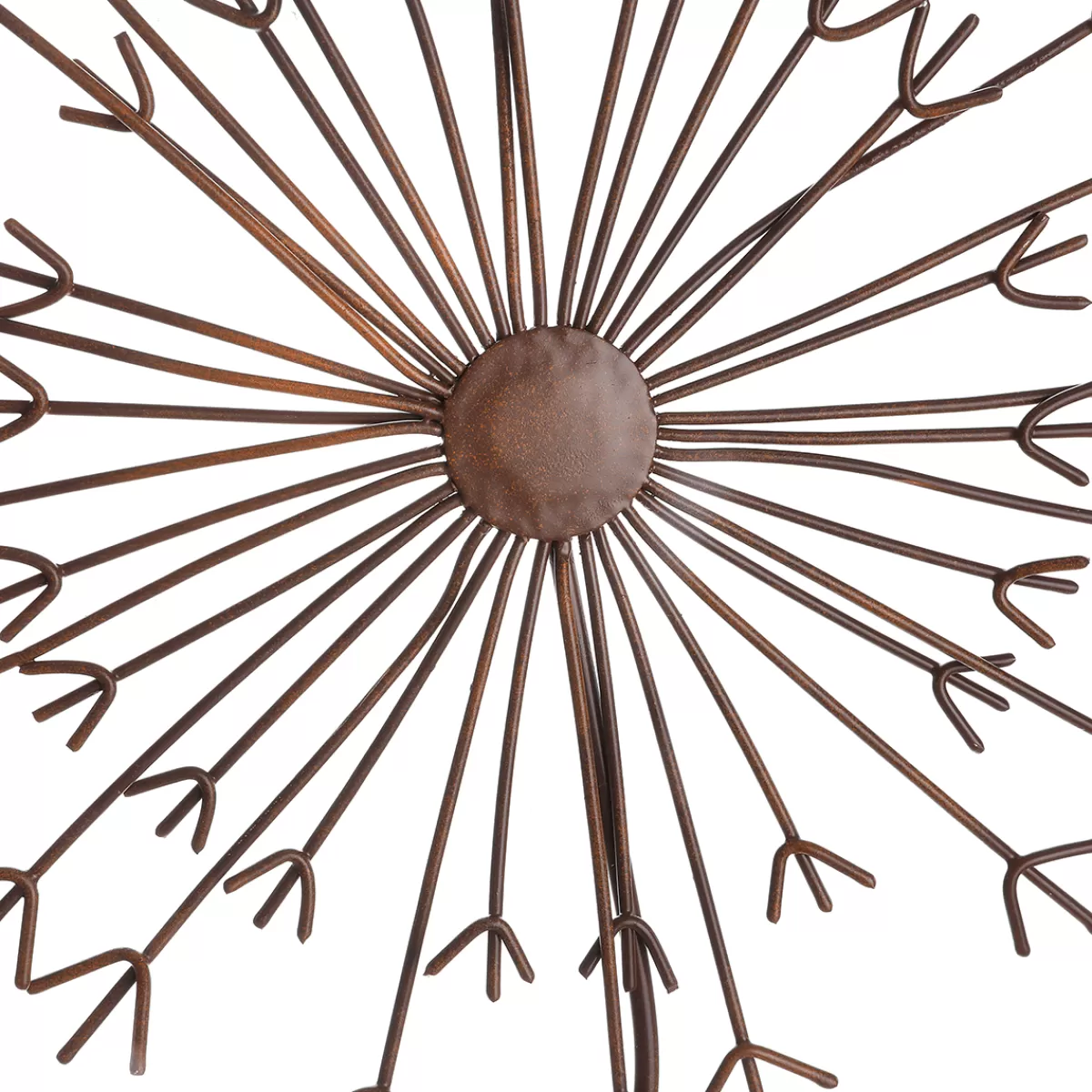 DecoWoerner Fleur Décorative En Métal Brun 50 Cm