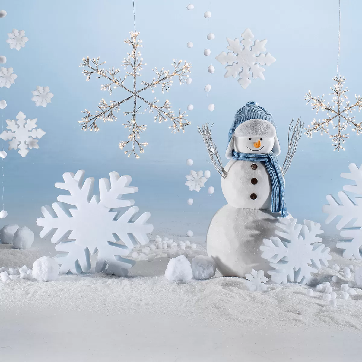 DecoWoerner Flocon De Neige "cristal De Glace" 3D 40 Cm Ø