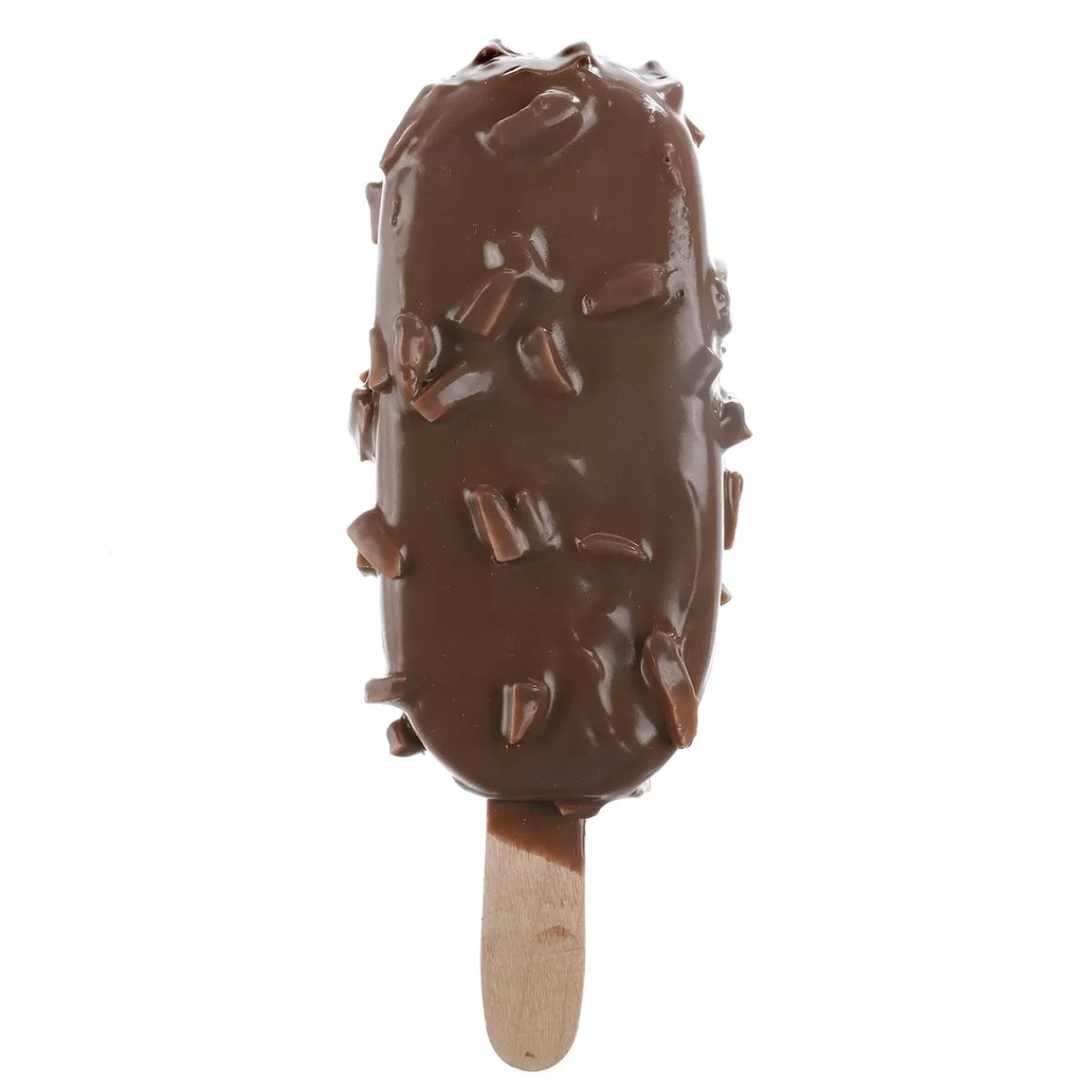 DecoWoerner Glace Au Chocolat Sur Bâtonnet Avec Amandes - Alimentaire Factice 21 Cm