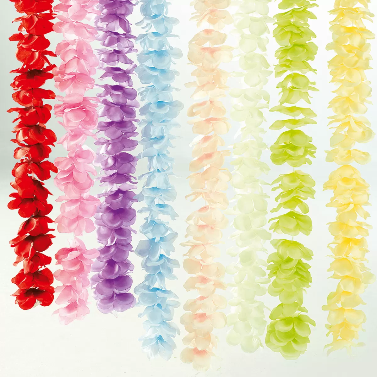 DecoWoerner Guirlandes De Fleurs Déco Crèmes, Long. 260 Cm, 3 Pces