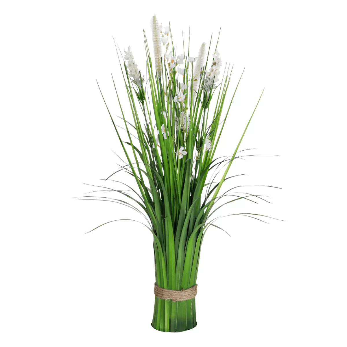 DecoWoerner Herbe Décorative Artificielle Avec Fleurs hes 48 Cm