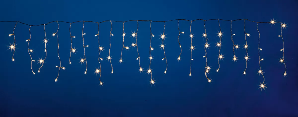 DecoWoerner Icicle Light à LED 24 V Pour L’ext., 152 LED, 200 X 100 Cm