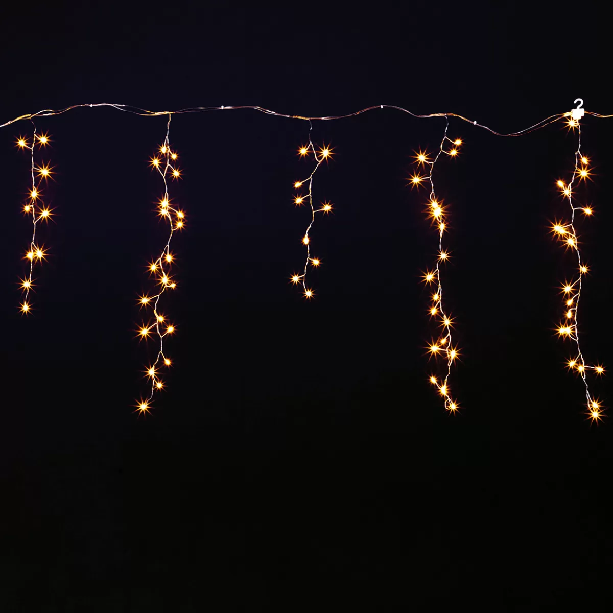 DecoWoerner Icicle Light Fil LED "Feu D’artifice", Rideau Lumineux Larg. 385 Cm