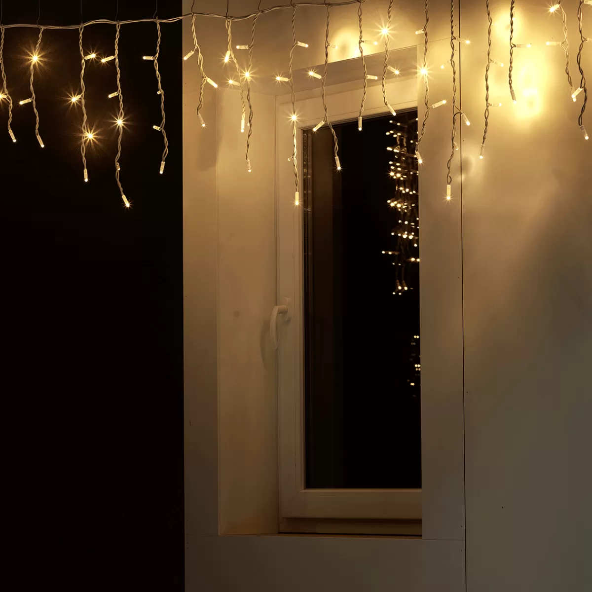 DecoWoerner Icicle-Light Professionnel à LED Clignotant Système IP67, 114 LED, 300 X 50 Cm