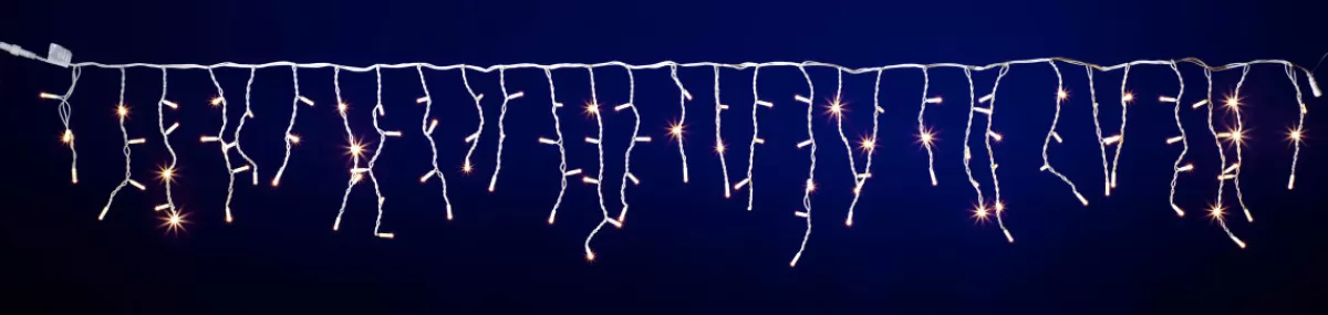 DecoWoerner Icicle-Light Professionnel à LED Système IP67, 114 LED, 300 X 50 Cm, Sans Cable