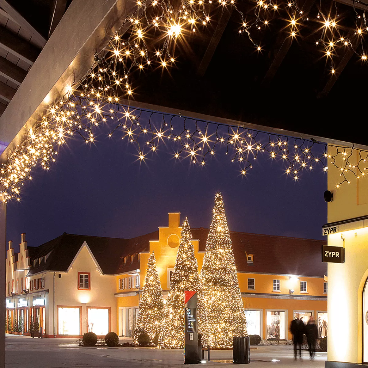 DecoWoerner Icicle-Light Professionnel à LED Système IP67, 228 LED, 300 X 100 Cm, Sans Cable