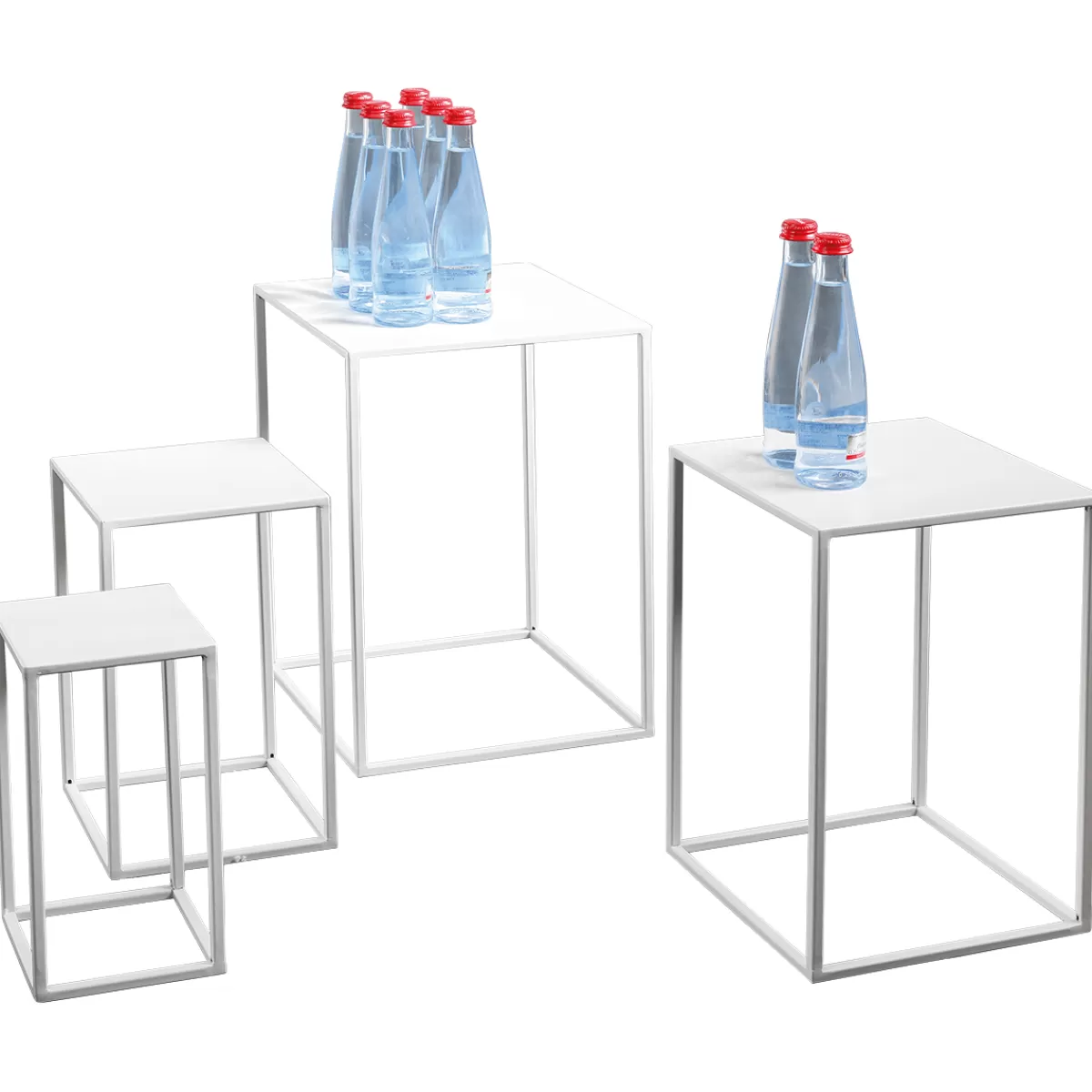 lot_de_tables_en_mtal_blanches_4_pces_6.webp DecoWoerner Lot De Tables En Métal hes 4 Pces