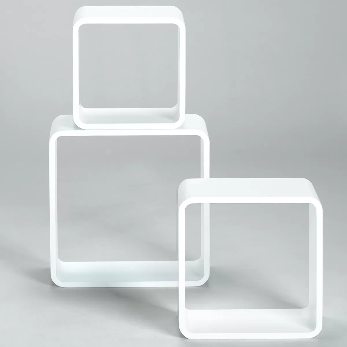 DecoWoerner Lot D'étagères "Cube" hes 3 él.