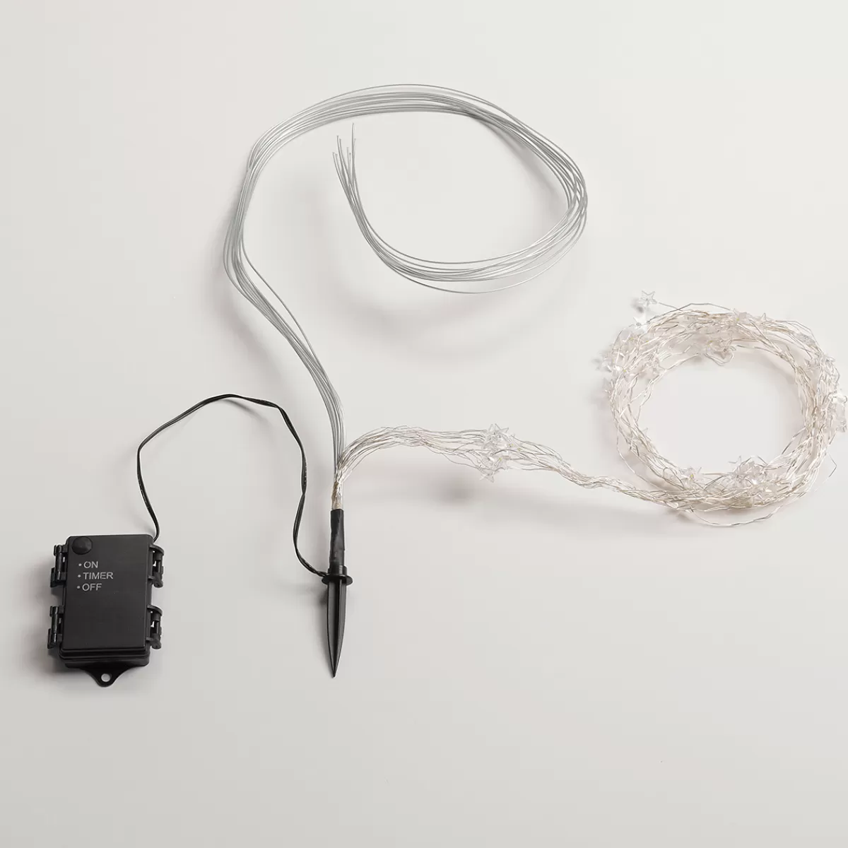 DecoWoerner Micro Guirlande Lumineuse LED En Fil Métallique à Piles Lumière Chaude 80 Cm