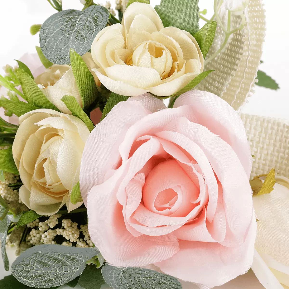 DecoWoerner Mini Bouquet De s Artificielles Mélange 17 X 20 X 13 Cm (l X L X H)