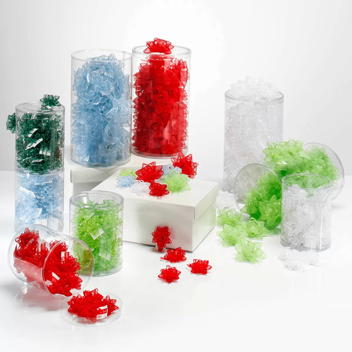 noeuds_prts__lemploi__8_cm_blancs_3.webp DecoWoerner Noeuds Prêts à L’emploi, Ø 8 Cm, s