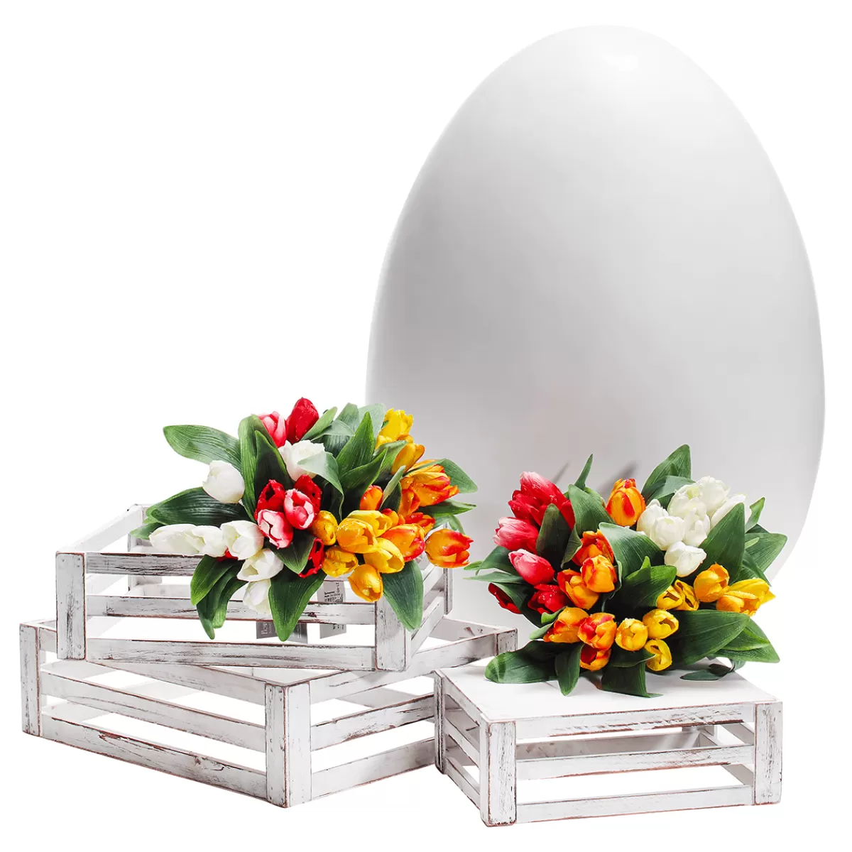 oeuf_de_pques_dco_blanc_long_75_cm_3.webp DecoWoerner Oeuf De Pâques Déco , Long. 75 Cm