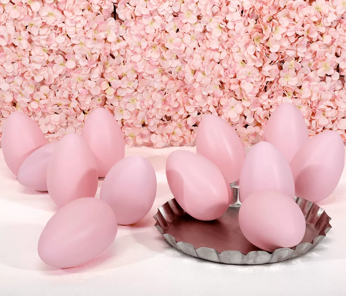DecoWoerner Oeufs De Pâques En Plastique 17 Cm, Paquet De 12 Pièces