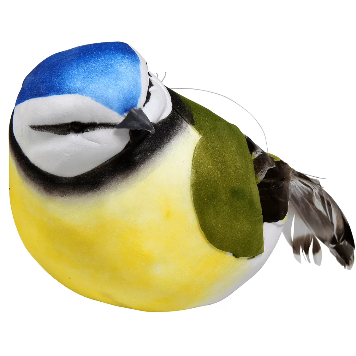 DecoWoerner Oiseau De Décoration Vert Jaune 19 Cm