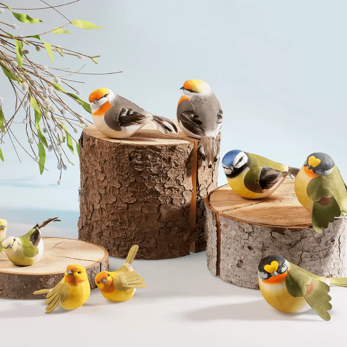 oiseau_de_dcoration_bleu_vert_jaune_19_cm_5.webp DecoWoerner Oiseau De Décoration Vert Jaune 19 Cm