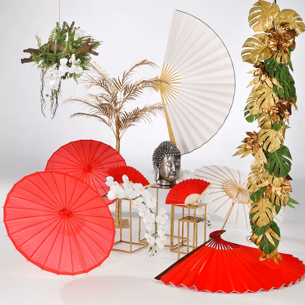 DecoWoerner Palmier Artificiel Décatif, 140 Cm,