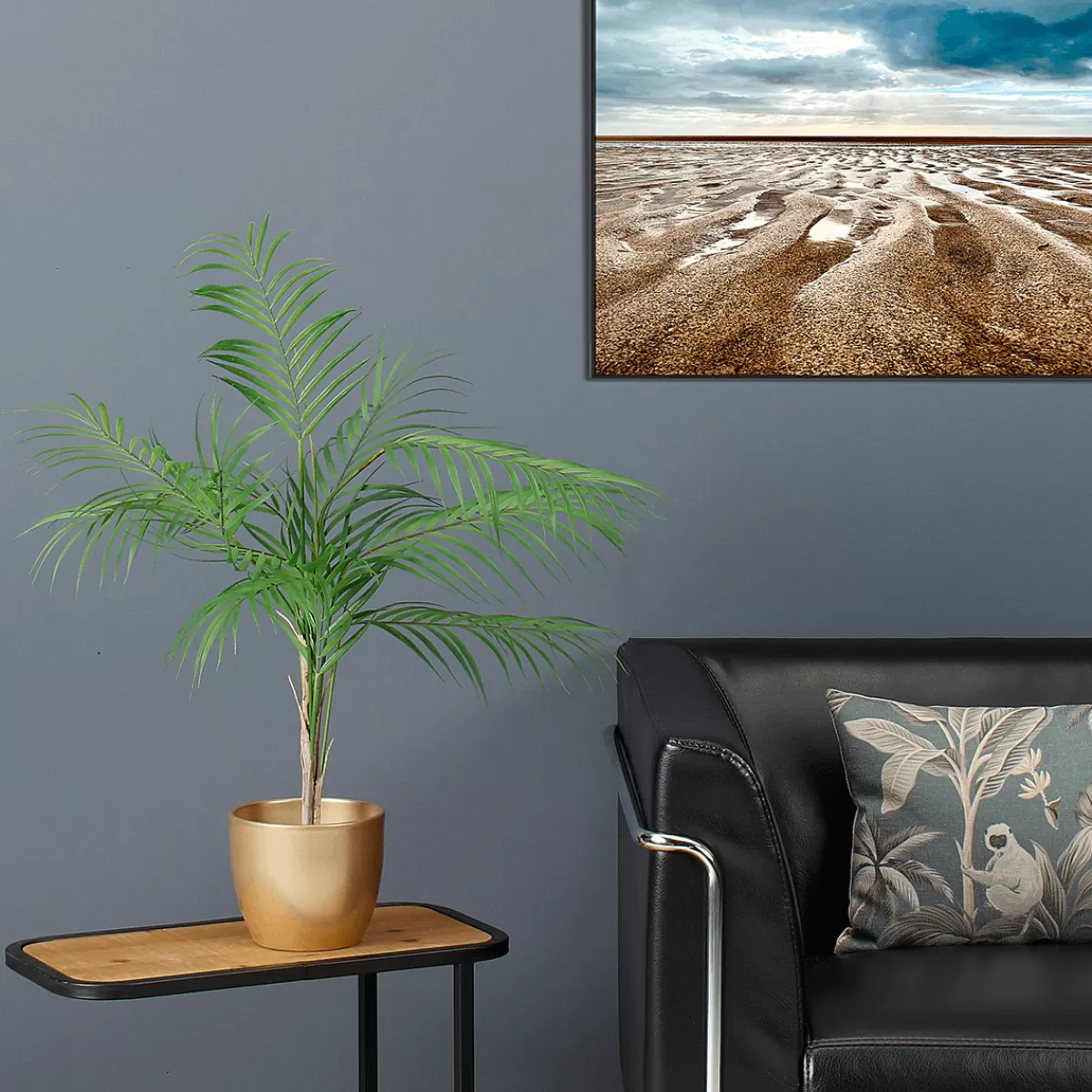 DecoWoerner Palmier Artificiel Décoratif En Pot 12 X 25 Cm