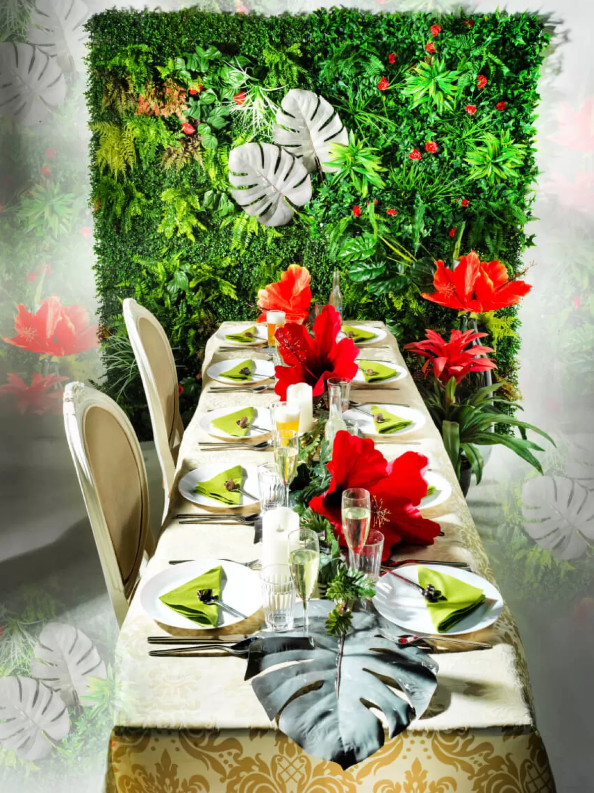 panneau_de_jardin_mural_artificiel_avec_mlange_dherbes_et_de_fleurs_1_x_1_m_3.webp DecoWoerner Panneau De Jardin Mural Artificiel Avec Mélange D'herbes Et De Fleurs, 1 X 1 M