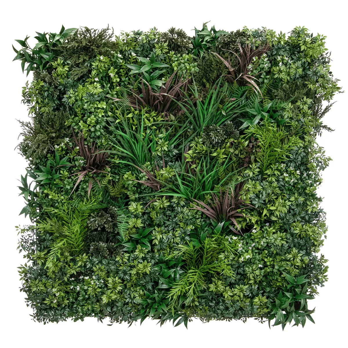 DecoWoerner Panneau De Plantes Artificielles MIX Ignifugé 1 X 1 M B1