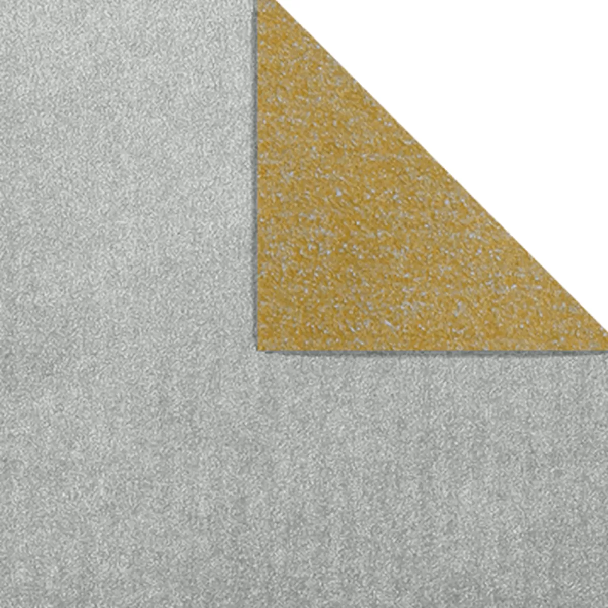 DecoWoerner Papier Cadeau Bicol Rouleau Argent 50 Cm X 50 M