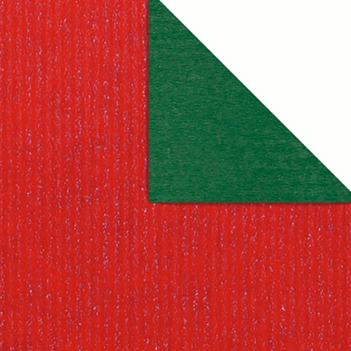 DecoWoerner Papier Cadeau Bicolor Rouleau Rouge 50 Cm X 50 M