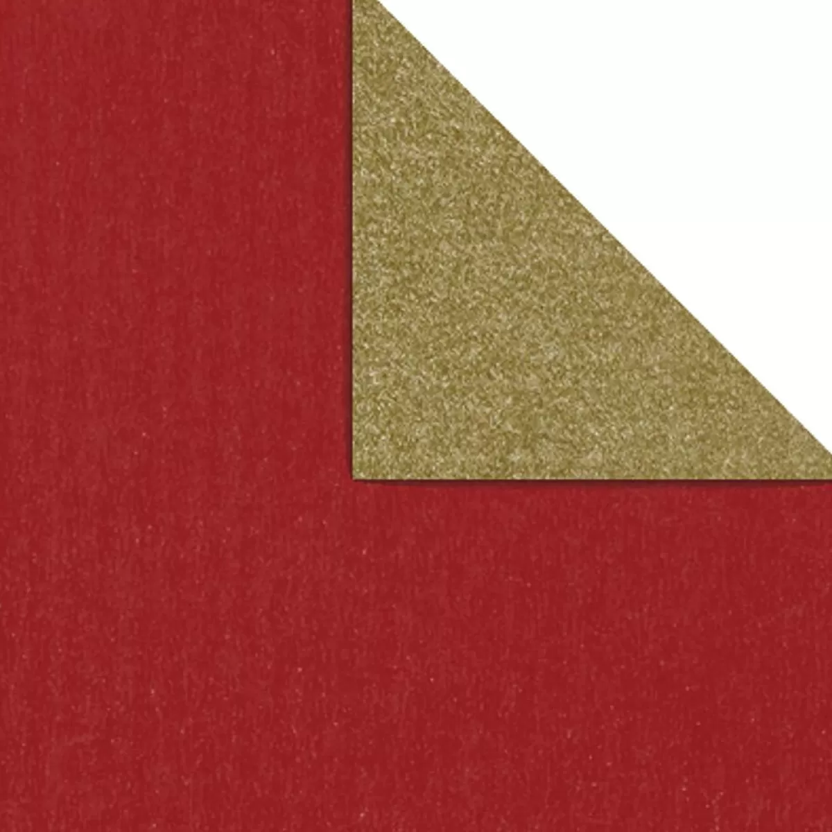 DecoWoerner Papier Cadeau Bicolore 50 Cm, 250 M, Or