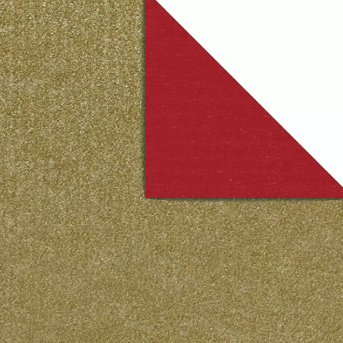 DecoWoerner Papier Cadeau Bicolore 70 Cm, 250 M, /or