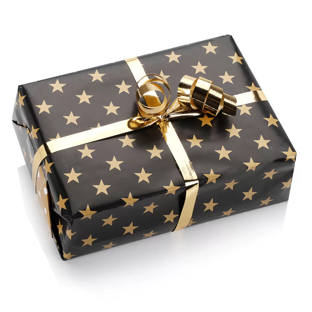 papier_cadeau_double_face_nol_noir__or_avec_toiles__pois__50_m_de_papier_cadeau_en_rouleau_3.webp DecoWoerner Papier Cadeau Double Face Noël Noir & Avec étoiles & Pois - 50 M De Papier Cadeau En Rouleau