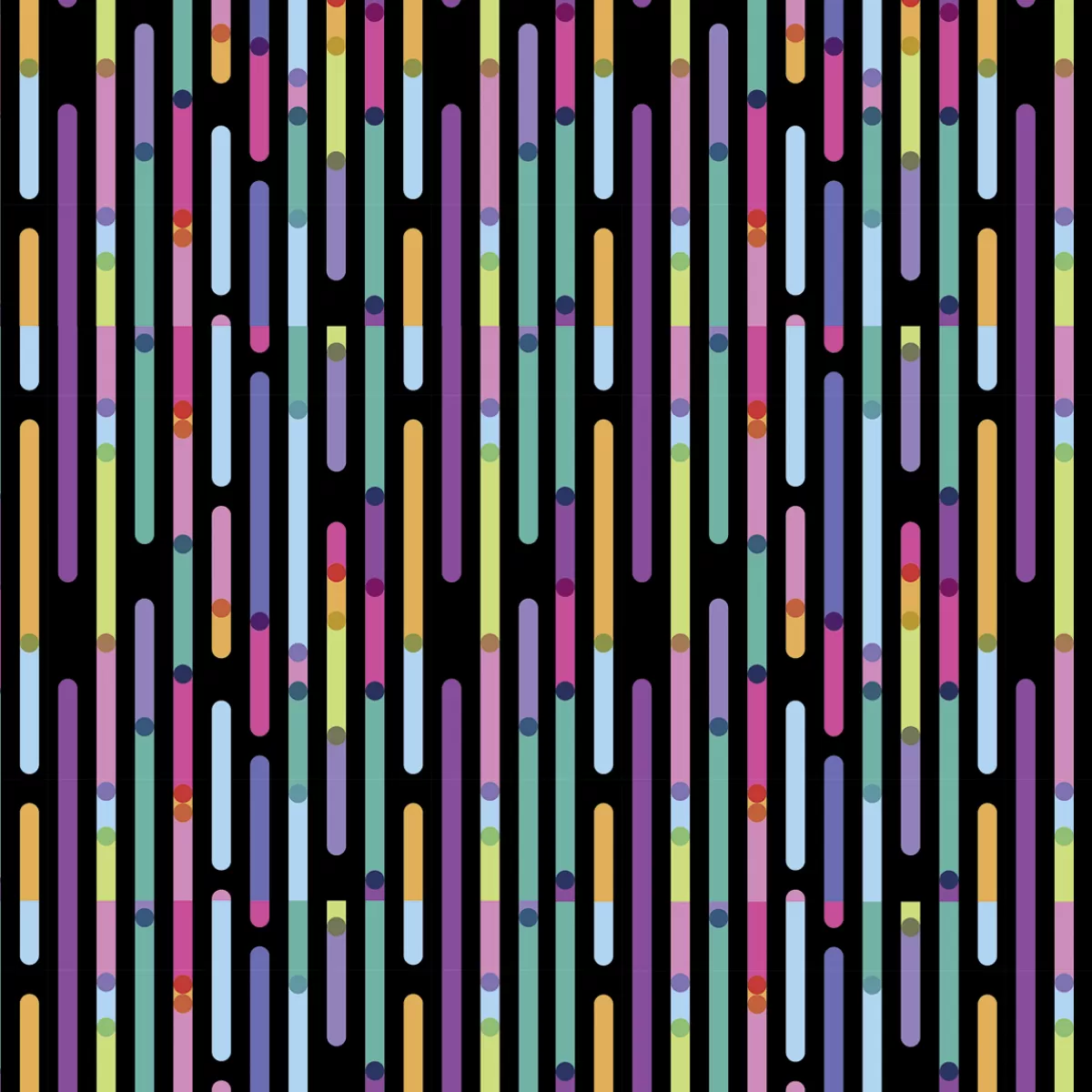 DecoWoerner Papier Cadeau à Rayures Multicolores, 50 Cm, 50 M