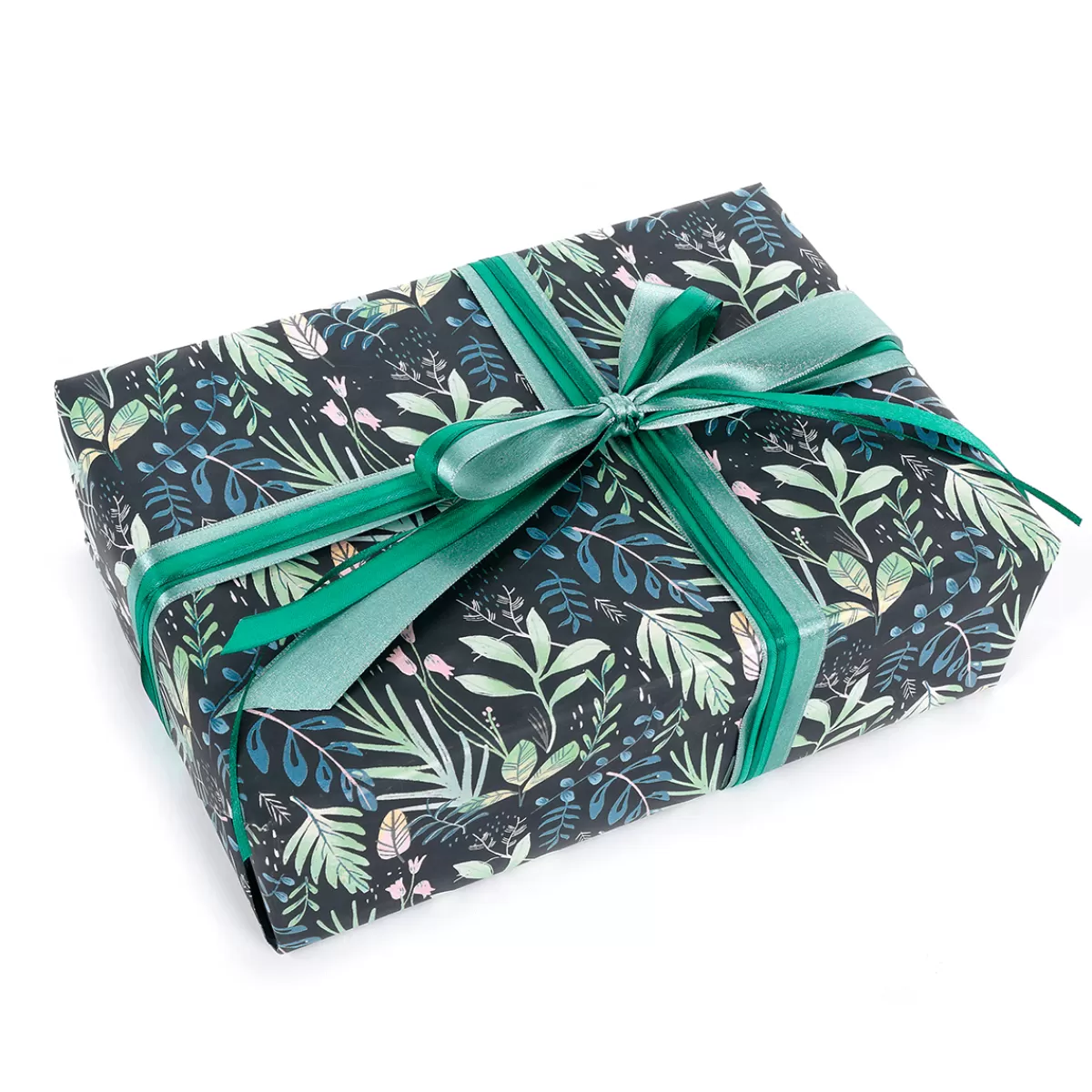 papier_cadeau_noir_durable_avec_des_feuilles_en_vert_ptrole_et_rose__rouleau_de_50_m_de_papier_cadeau_2.webp DecoWoerner Papier Cadeau Durable Avec Des Feuilles En Vert, Pétrole Et Rose - Rouleau De 50 M De Papier Cadeau