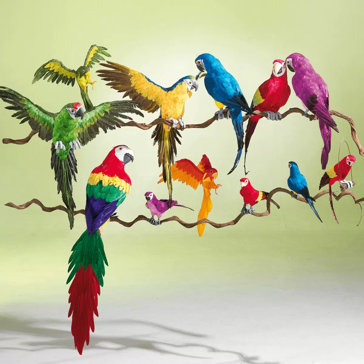 perroquet_dco_bleujaune_long_70_cm_4.webp DecoWoerner Perroquet Déco -jaune, Long. 70 Cm