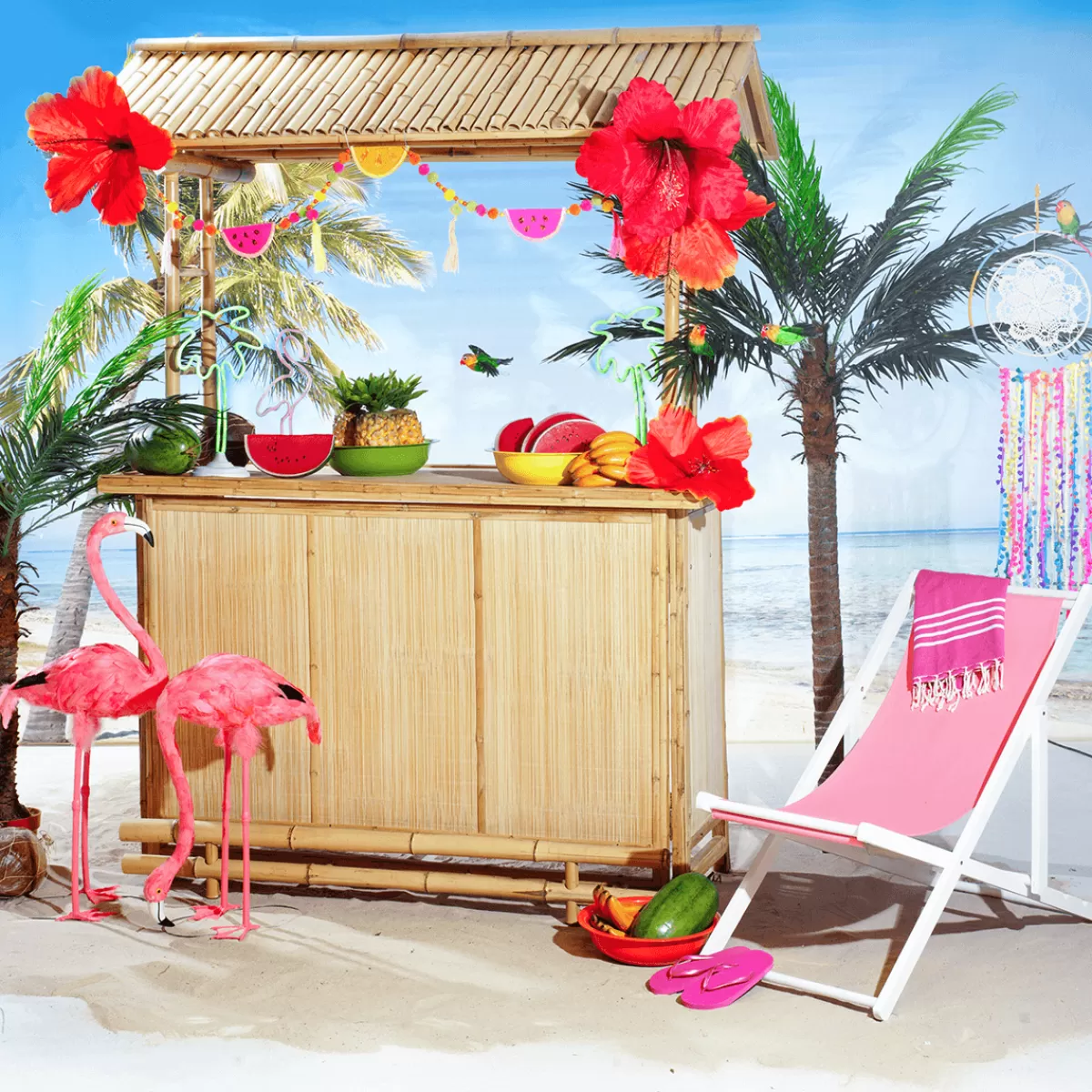 DecoWoerner Perroquet Déco Inséparable Rosegorge Assis 20 Cm, 2 Pces