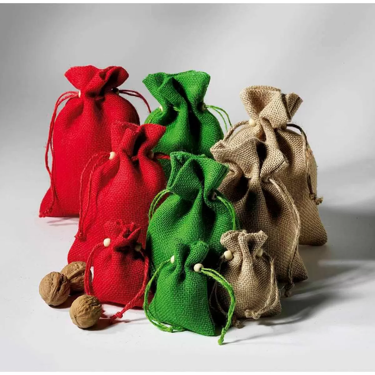 petit_sac_en_jute_18_cm_rouge_3.webp DecoWoerner Petit Sac En Jute, 18 Cm,