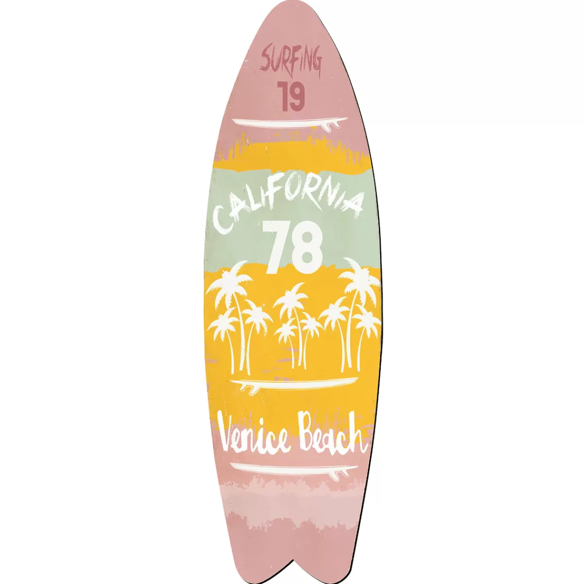 DecoWoerner Planche De Surf Décorative 130 Cm