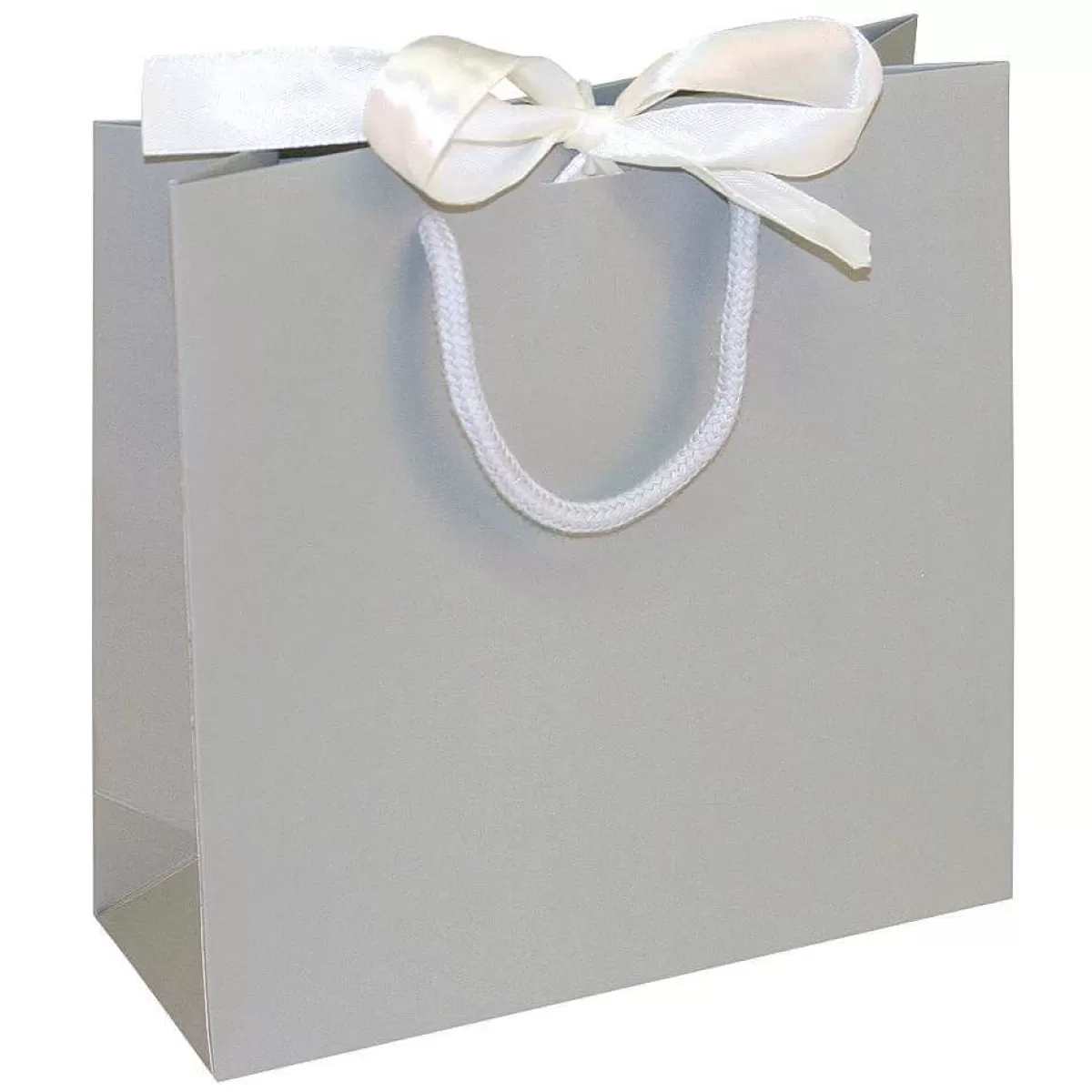 DecoWoerner Pochettes Cadeaux, 20 X 20 X 8 Cm, 25 Pièces, 200 G/ M², Avec Noeud En Satin Assorti