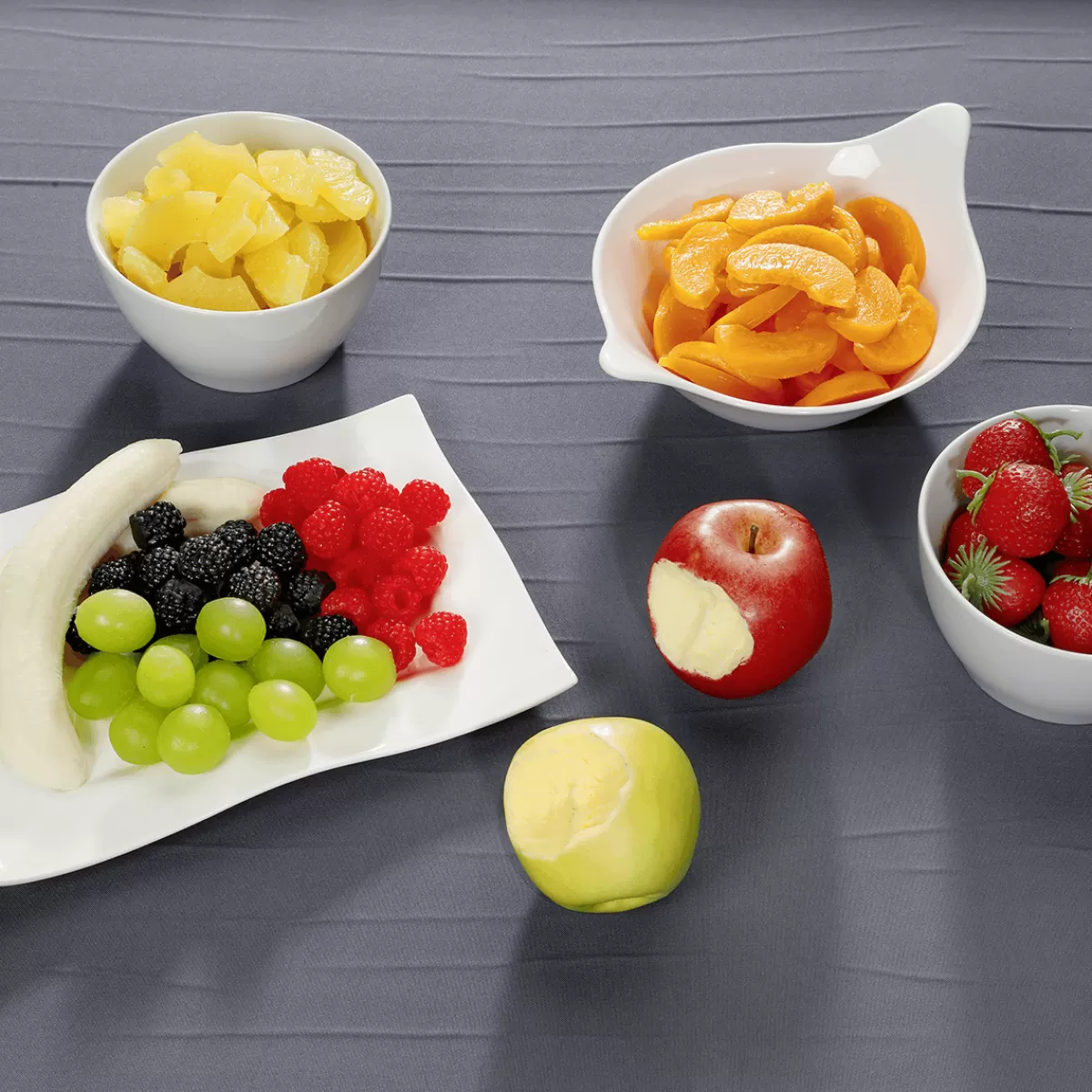 pomme_verte_croque__aliments_factices_75_cm__3.webp DecoWoerner Pomme e Croquée - Aliments Factices 7,5 Cm Ø